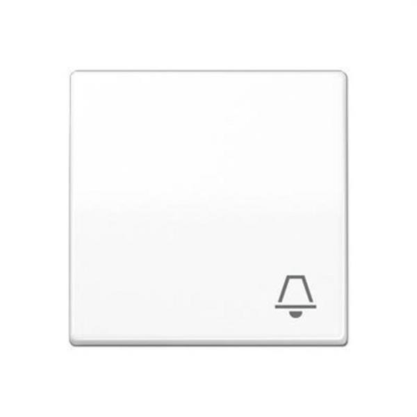 JUNG AS591KWW Tecla para mecanismo simple símbolo campana blanco alpino