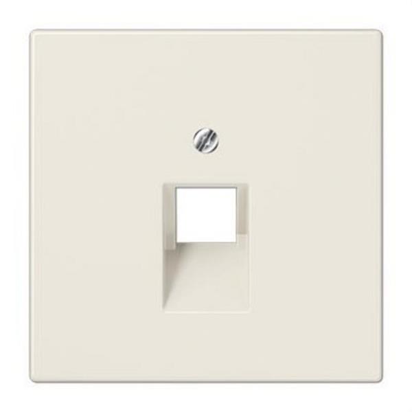 JUNG LS969-1UA Placa central 1 toma teléfono UAE blanco marfil