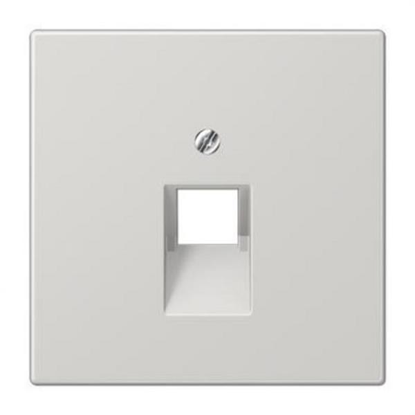 JUNG LS969-1UALG Placa central 1 toma teléfono UAE gris claro