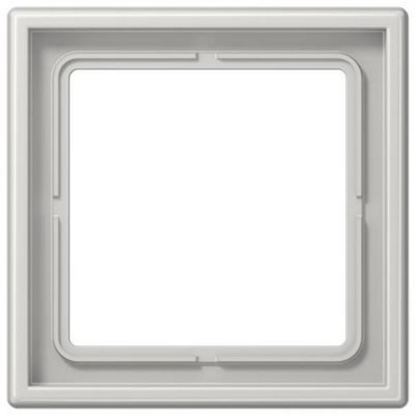 JUNG LS981LG Marco simple 81x81mm LS 990 duroplástico brillante gris claro para montaje horizontal o ver