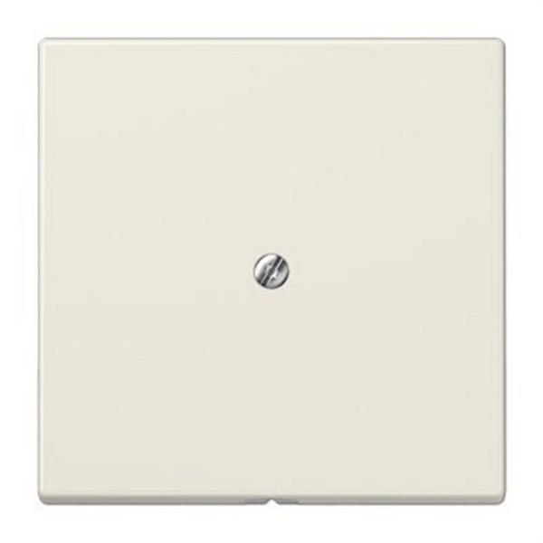 JUNG LS990A Placa salida cable soporte metálico blanco marfil