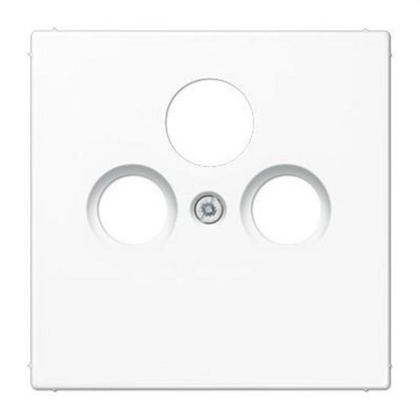 JUNG LS990SATWW Placa toma EDU 3902 F blanco alpino