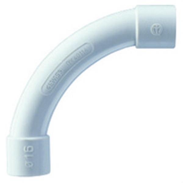 GEWISS DX40116 Curva RK libre de halógenos con diámetro de 16mm gris RAL7035 IP40