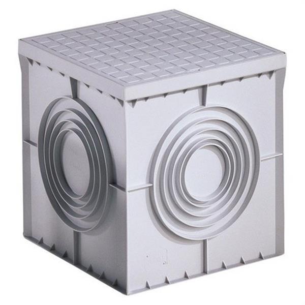 GEWISS DX59801 Arqueta cuadrada con fondo plano troquelado tapa de alta resistencia 400x400x400mm