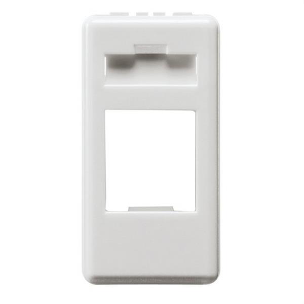GEWISS GW20270 Adaptador 1 módulo preparado para alojamiento de conectores de datos AMP / Keystone Jack bl