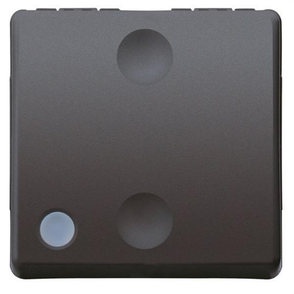 GEWISS GW21589 Conmutador 1P 250V AC de 16AX 2 módulos en negro