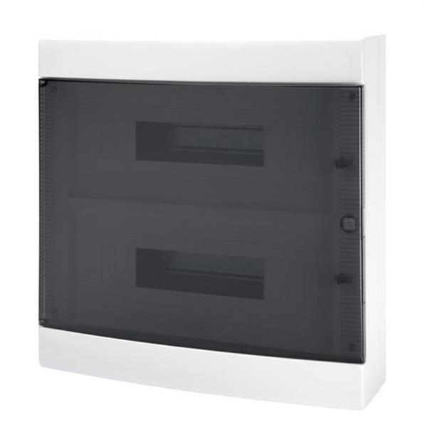 GEWISS GW40049 Caja decorativa paredes lisas con 36 (18x2) módulos preparada para alojar regletas IP40