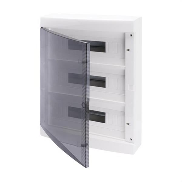 GEWISS GW40051 Caja decorativa paredes lisas con 54 (18x3) módulos preparada para alojar regletas IP40