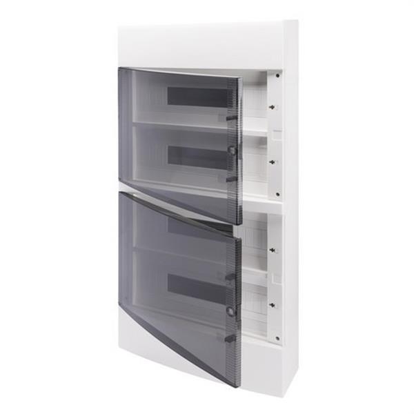 GEWISS GW40053 Caja decorativa paredes lisas con 72 (18x4) módulos preparada para alojar regletas IP40