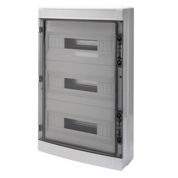 GEWISS GW40108 Cuadro de distribución con paneles troquelados bastidor extraíble con 54 (18x3) módulos pre