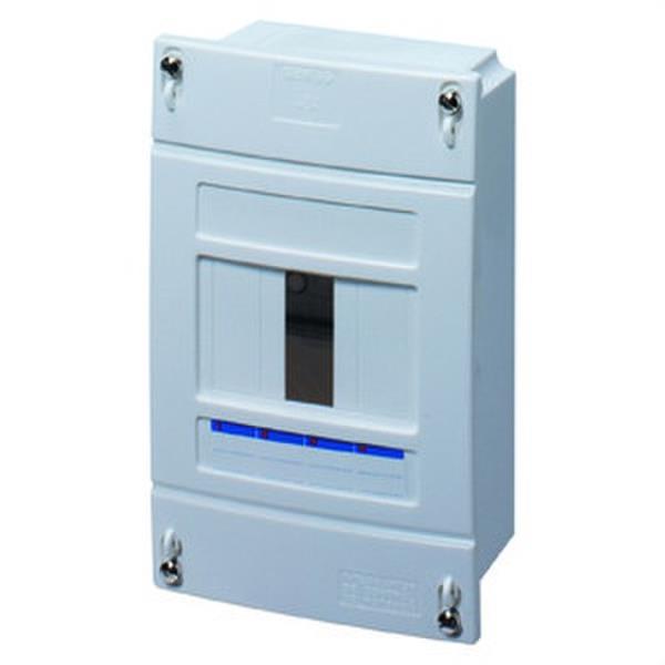 GEWISS GW40340 Caja de distribución de empotrar 4 módulos compartimento precintable sin puerta para alojar