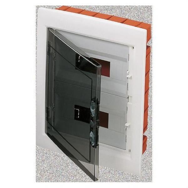 GEWISS GW40606 Cuadro de distribución de empotrar con 24 (12x2) módulos paneles troquelados bastidor extra