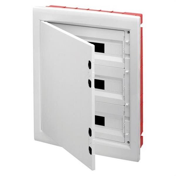 GEWISS GW40890 Cuadro de distribución con 54 (18x3) módulos paneles troquelados bastidor extraíble con pue