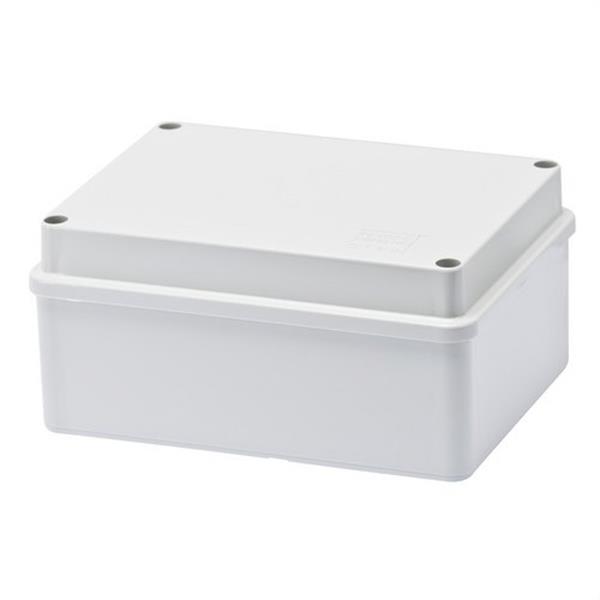 GEWISS GW44206 Caja de derivación con tapa baja atornillada superficies lisas 150x110x50mm gris RAL7035 IP