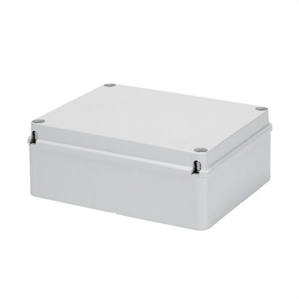 GEWISS GW44207 Caja de derivación con tapa baja atornillada superficies lisas 190x140x70mm gris RAL7035 IP