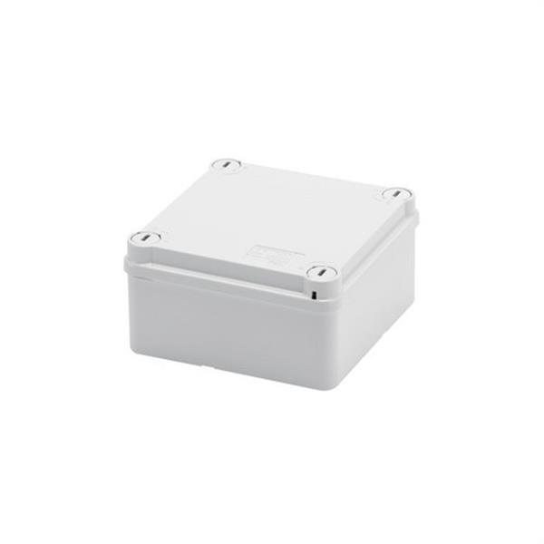 GEWISS GW44234 Caja de derivación con tapa baja tornillos de 1/4 giro superficies lisas 100x100x50mm gris 
