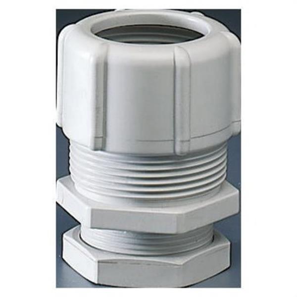 GEWISS GW50417 Racor tubo-caja en polímero antichoque con diámetro de 29mm para tubo de 25mm gris RAL7035 