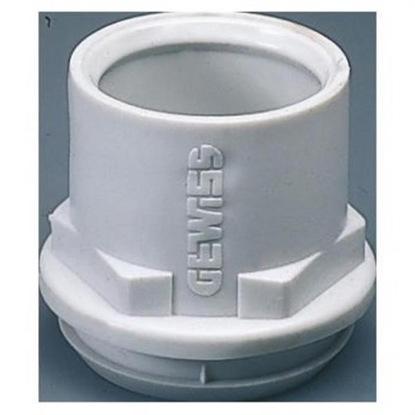 GEWISS GW50423 Racor tubo-caja en polímero antichoque con orificio de montaje de 29mm para tubo de 20mm gr