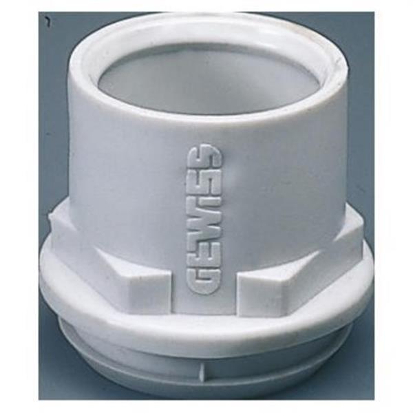 GEWISS GW50425 Racor tubo-caja en polímero antichoque con orificio de montaje de 37mm para tubo de 32mm gr