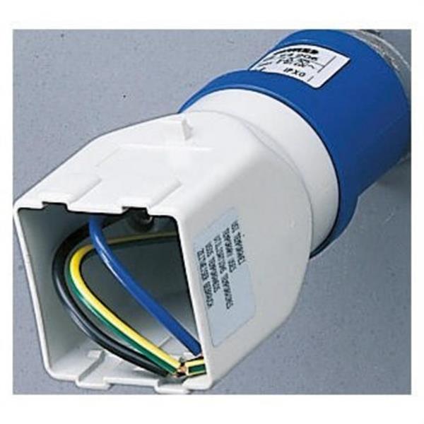 GEWISS GW64206 Adaptador industrial/residencial clavija 2P+T 16A 230V AC 50-60Hz para 2 módulos