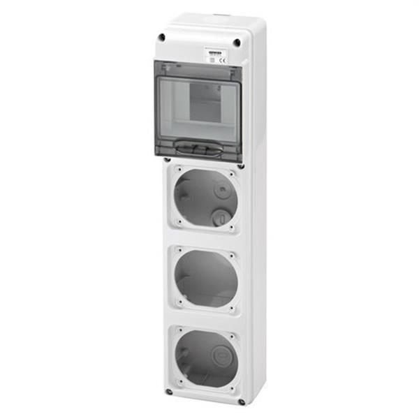 GEWISS GW68001N Caja distribución Q-DIN 5 módulos 3 frontales base 16A IP65