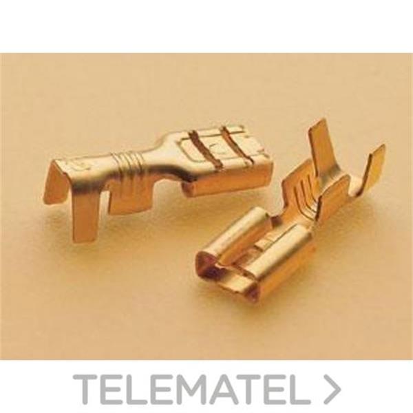 XB COMPONENTS 14412-00 Terminal enchufable H 0,5x15,5mm Serie 4,8 latón estándar