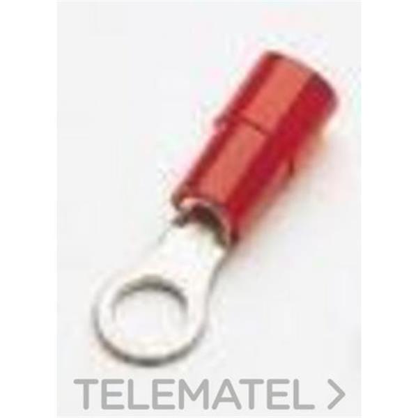 XB COMPONENTS EF-15037 Terminal aislado redondo 0,25 1,65mm² 3,7x5,7