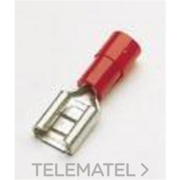 XB COMPONENTS EF-15063 Terminal Aislado Faston 0,25/1,65 mm2 6,80mm