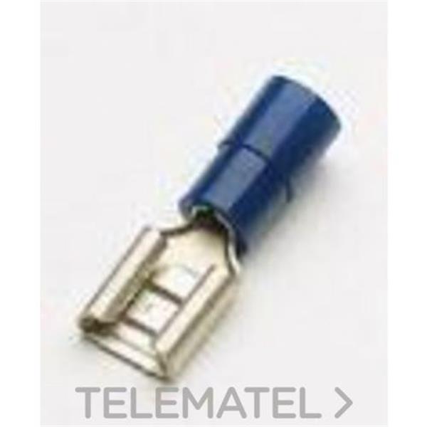 XB COMPONENTS EF-25028 Terminal aislado fastón 1,04 2,63mm² 3,20mm azul