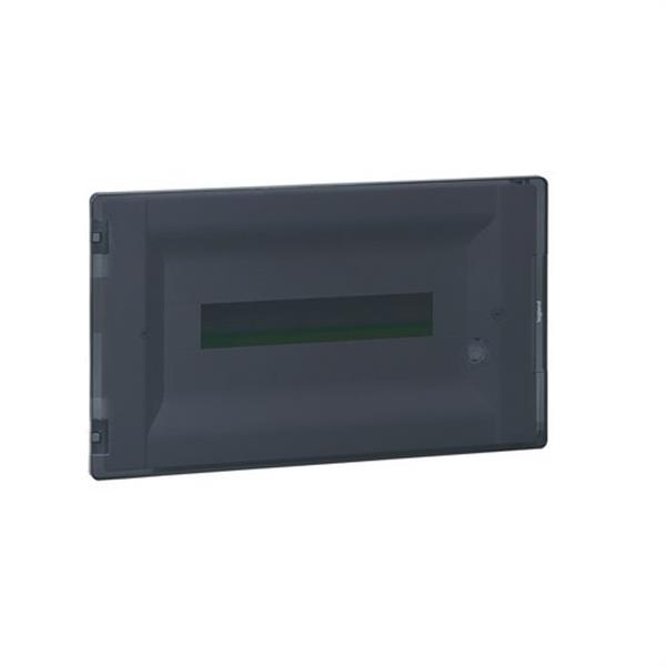 LEGRAND 401706 Caja modular empotrar 1 fila 18 módulos PRACTIBOX3 puerta transparente