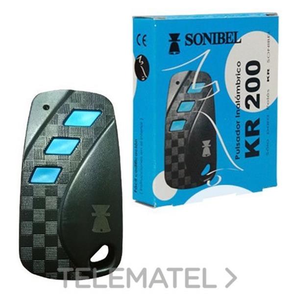 SONIBEL KR 200 Pulsador inalámbrico emisor KR 250m 1x12V A23