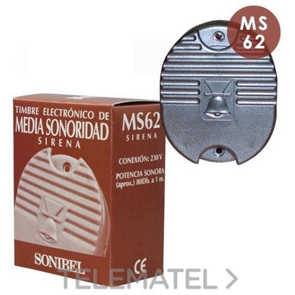 SONIBEL MS 62 Timbre media sonoridad SIRENA 110/230V