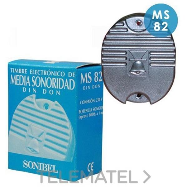 SONIBEL MS 82 Timbre electrónico media sonoridad DINDON 110/230V