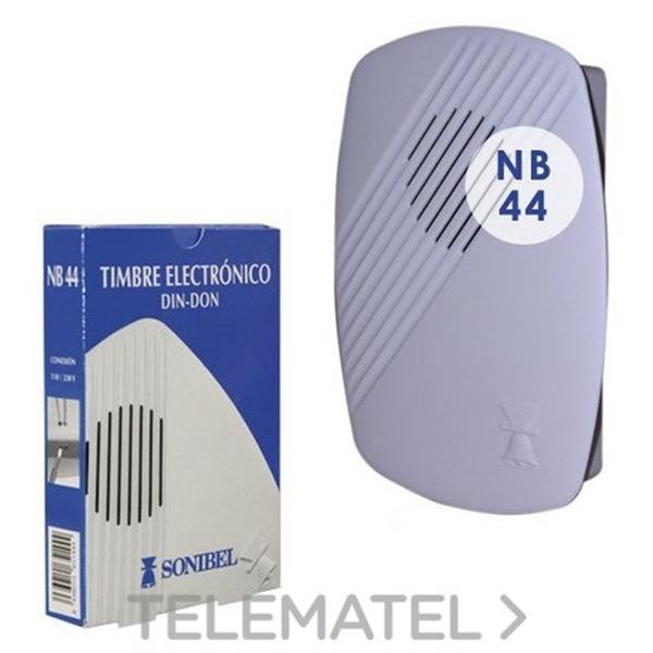 SONIBEL NB 44 Timbre electrónico hogar DIN DON 110/230V