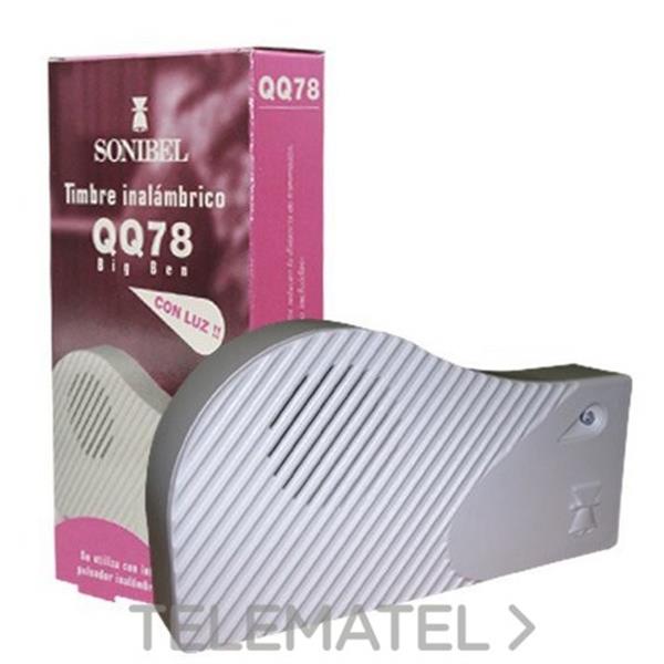 SONIBEL QQ 78 Timbre inalámbrico BIG BEN 3x1,5V