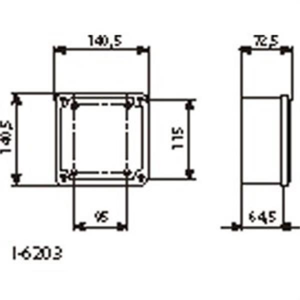 BJC I-6203 Caja 130x130x60 ciega serie Mariner