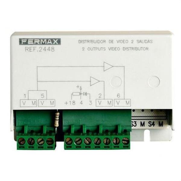 FERMAX 2448 Distribuidor video para 2 monitores 2/4 salidas