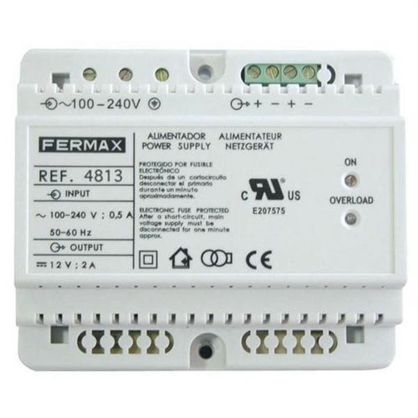 FERMAX 4813 Alimentador 12VDC-2A DIN6