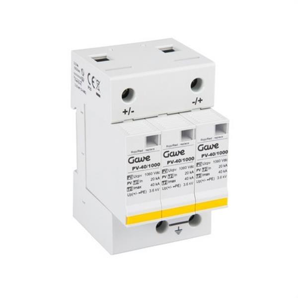 GAVE PST31PV Limitador tetrapolar 1F+neutro 40kA 3kV con teleseñalización
