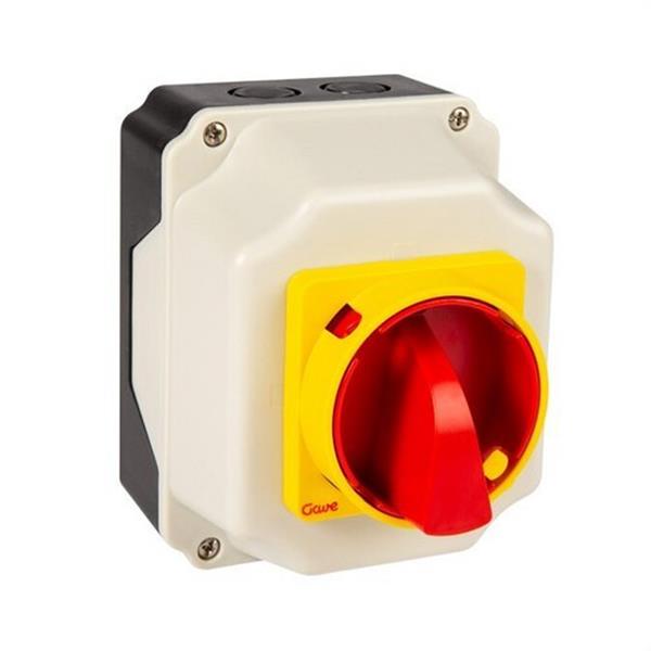 GAVE AB5534107 Interruptor seguridad 40A calibre 1 tetrapolar rojo / amarillo