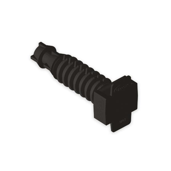 UNEX 1251 Taco presión U63X diámetro 8mm poliamida 6 negro