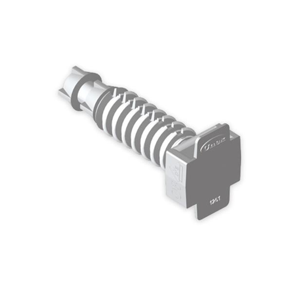 UNEX 1253-3 Taco presión U63X diámetro 6mm poliamida 6 gris