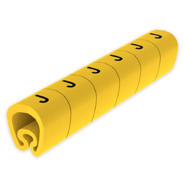 UNEX 1812-J Señalización PVC plástico 4-8mm -J-amarillo
