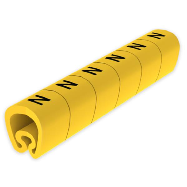 UNEX 1812-N Señalización PVC plástico 4-8mm -N-amarillo