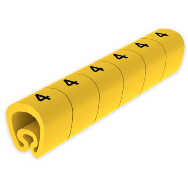 UNEX 1813-4 Señalización PVC plástico 7-18mm -4-amarillo