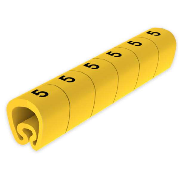 UNEX 1813-5 Señalización PVC plástico 7-18mm -5-amarillo