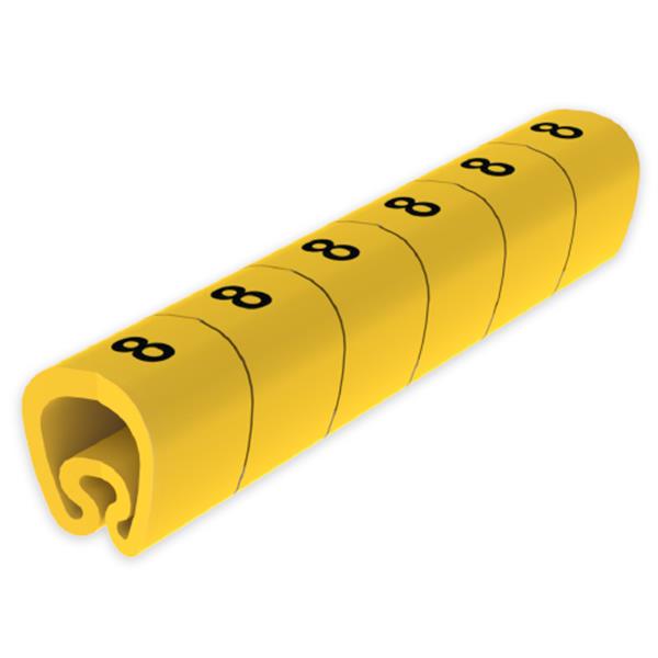 UNEX 1813-8 Señalización PVC plástico 7-18mm -8-amarillo