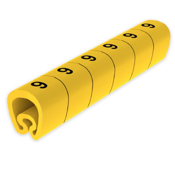 UNEX 1813-9 Señalización PVC plástico 7-18mm -9-amarillo