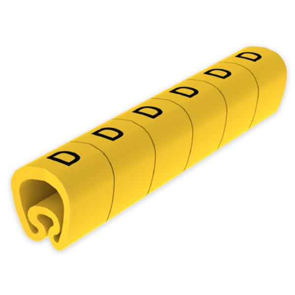 UNEX 1813-D Señalización PVC plástico 7-18mm -D-amarillo