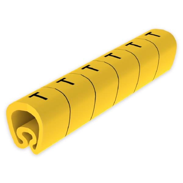 UNEX 1813-T Señalización PVC plástico 7-18mm -T-amarillo